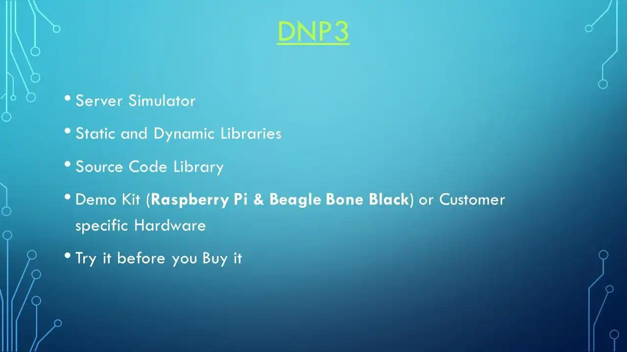 Download web tool or web app DNP3 Protocol Linux Development SDK to run in Linux online