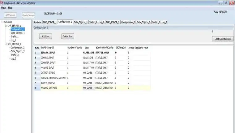 Download web tool or web app DNP3 RTU IED Outstation Server Simulator