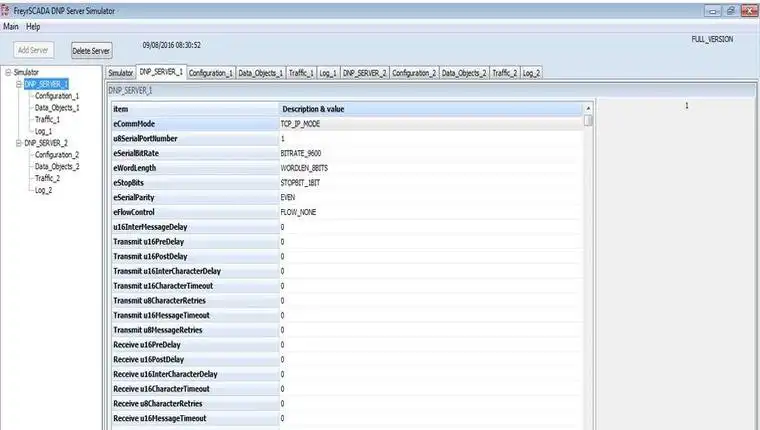 Download web tool or web app DNP3 RTU Outstation Server Simulator