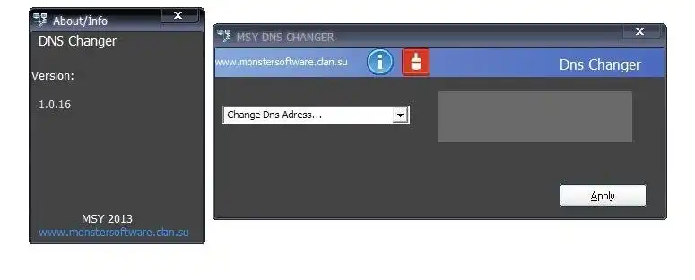 Download web tool or web app Dns Changer