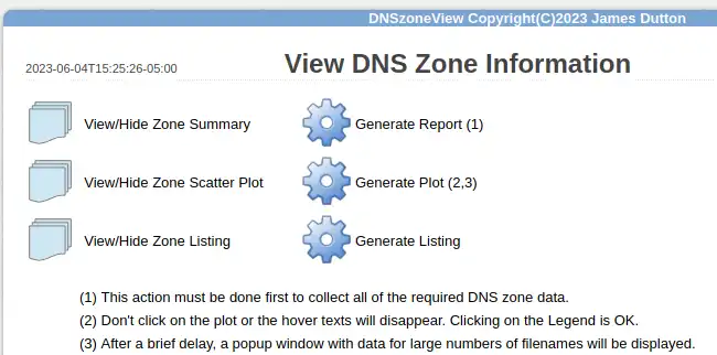 Download web tool or web app DNSzoneView