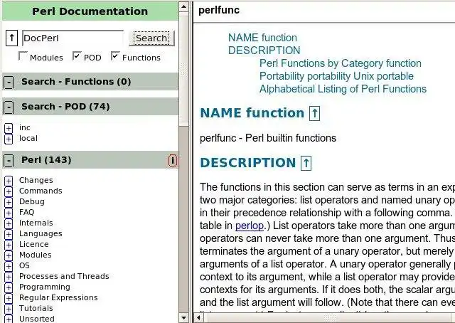 Download web tool or web app DocPerl