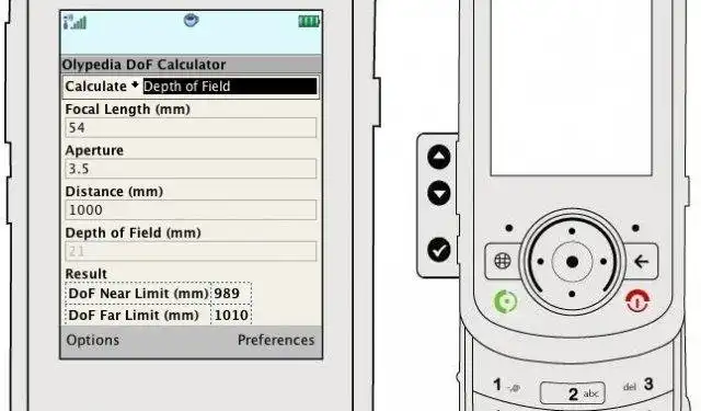 Download web tool or web app dofCalc