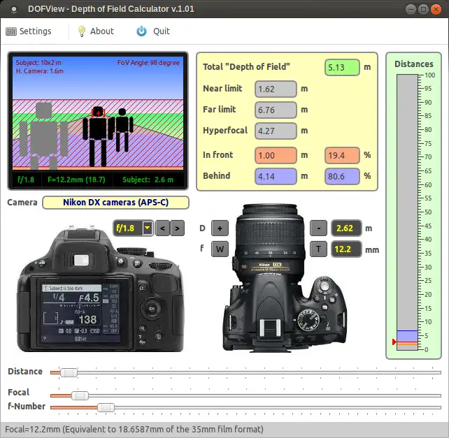 Download web tool or web app DOFView to run in Linux online