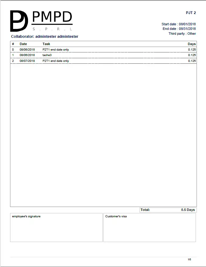 Scarica lo strumento web o l'app web Dolibarr timesheet