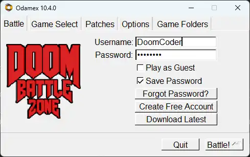 Download web tool or web app DoomBattleZone