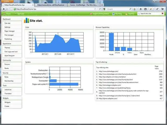 Download web tool or web app DotNetAge