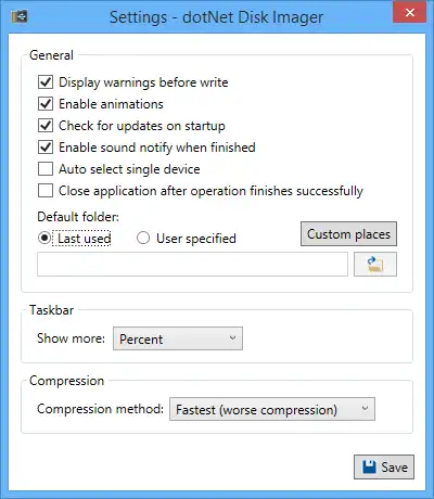 Download web tool or web app dotNet Disk Imager