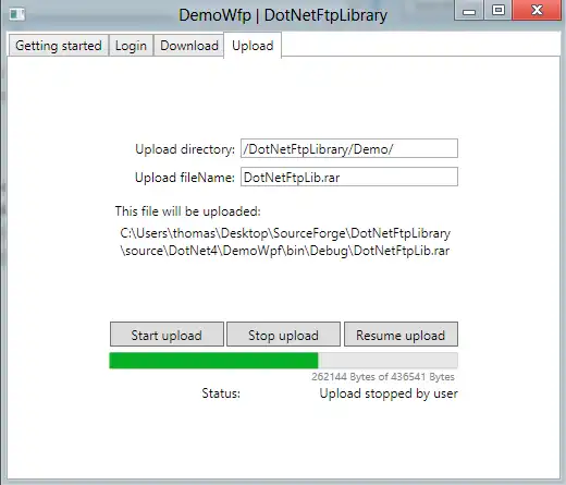 Download web tool or web app DotNetFtpLibrary