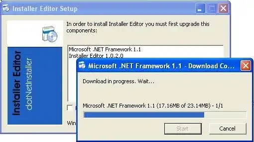 Download web tool or web app dotNetInstaller