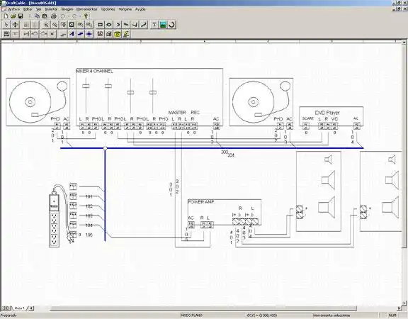 Download web tool or web app DraftCable to run in Windows online over Linux online