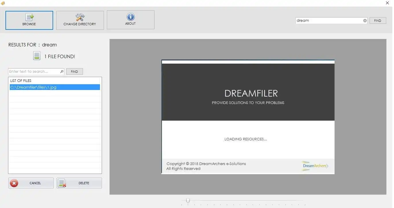 Download web tool or web app DreamFiler