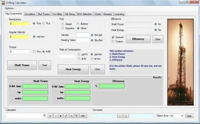 Download web tool or web app Drilling Calculator