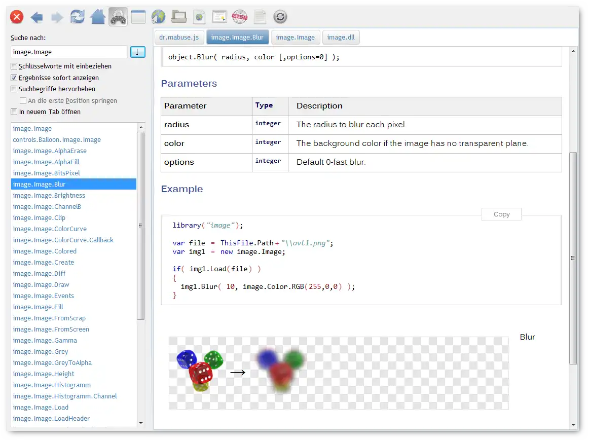 Télécharger l'outil Web ou l'application Web dr.mabuse.js