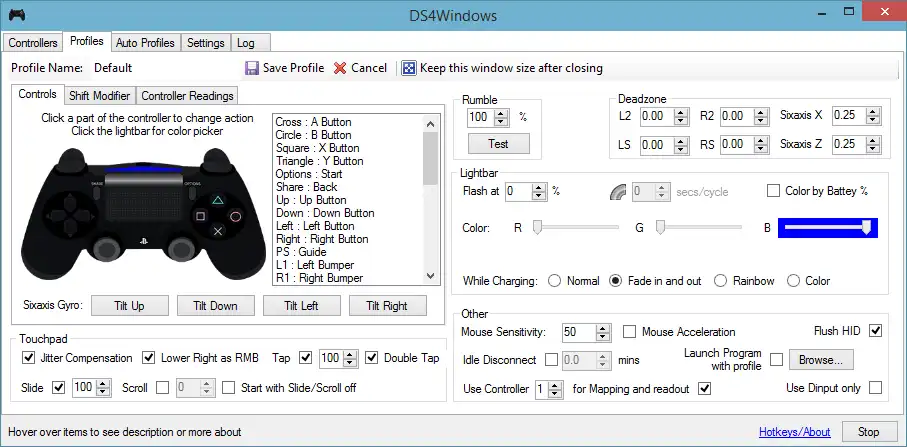 Download web tool or web app DS4Windows