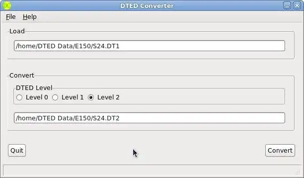 Download web tool or web app DTED Converter