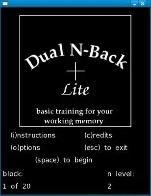 Download web tool or web app Dual N-Back Lite to run in Windows online over Linux online