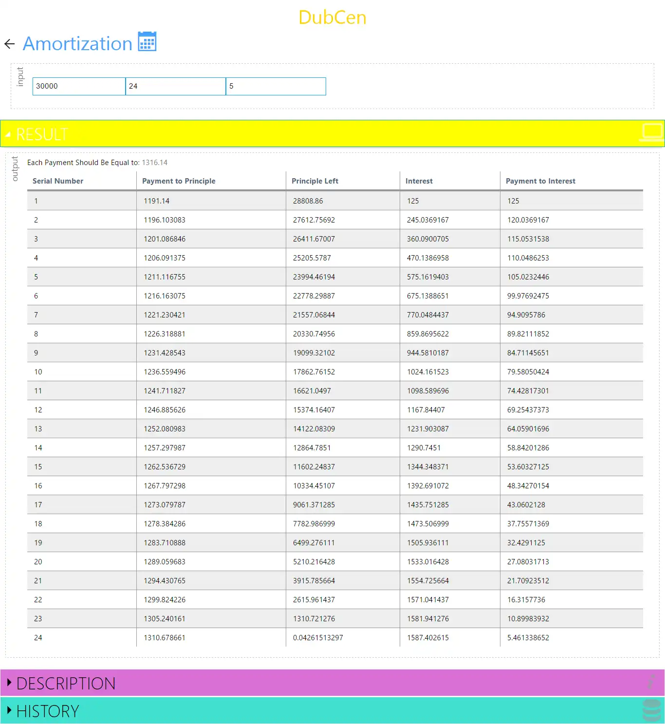 Download web tool or web app DubCen Calculator to run in Windows online over Linux online