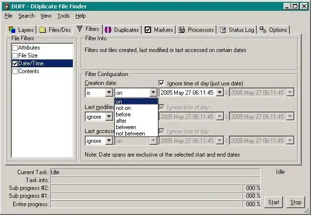 Download web tool or web app DUFF: DUplicate File Finder