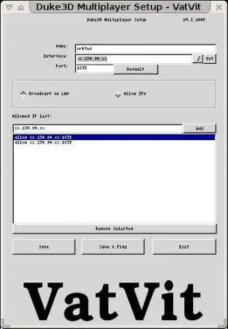 Download web tool or web app Duke3D Multiplayer Setup