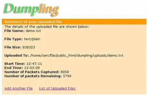 Download web tool or web app Dumpling Network Visualization Tool to run in Windows online over Linux online