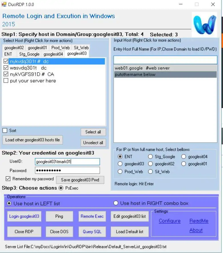 Download web tool or web app DuoRDP