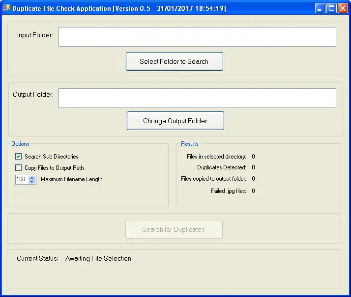 Download web tool or web app DuplicateFileCheck