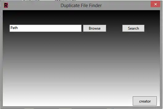 Download web tool or web app duplicate file finder