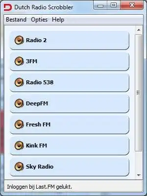 Download web tool or web app Dutch Radio Scrobbler