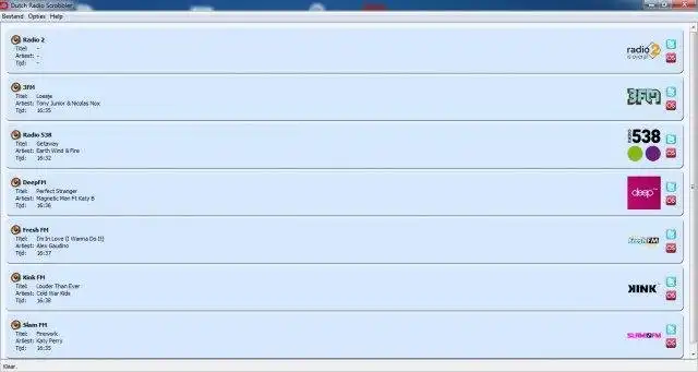 Download web tool or web app Dutch Radio Scrobbler