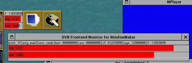 Download web tool or web app DVB frontend monitor dock applet