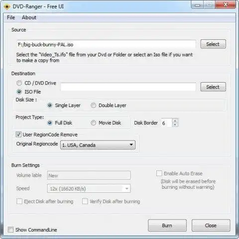 Download web tool or web app DVD-Ranger UI