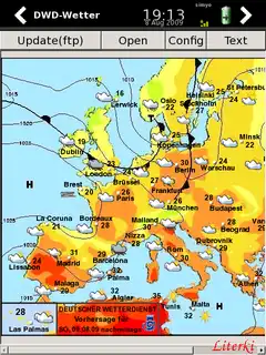 Download web tool or web app dwdwetter