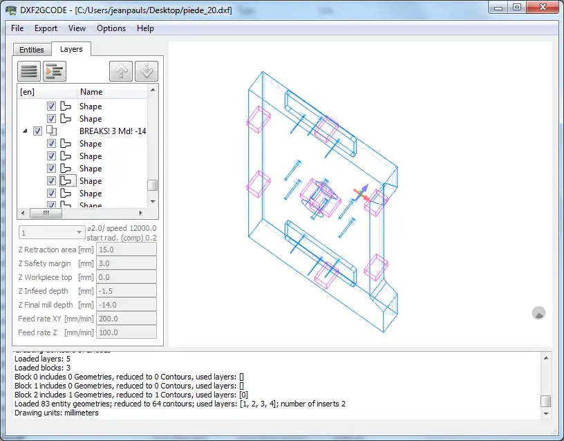 Download web tool or web app dxf2gcode