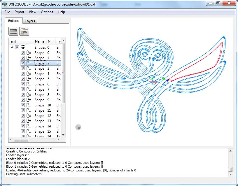 Download web tool or web app dxf2gcode