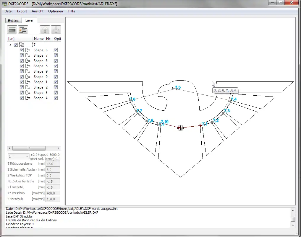 Download web tool or web app dxf2gcode to run in Linux online