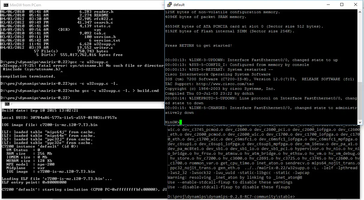 Download web tool or web app dynamips-MinGW