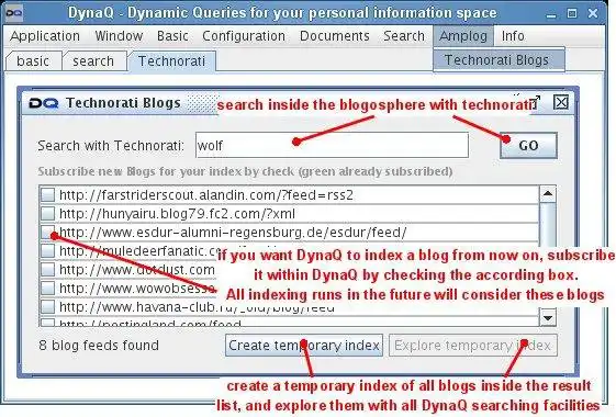 Download web tool or web app DynaQ to run in Windows online over Linux online