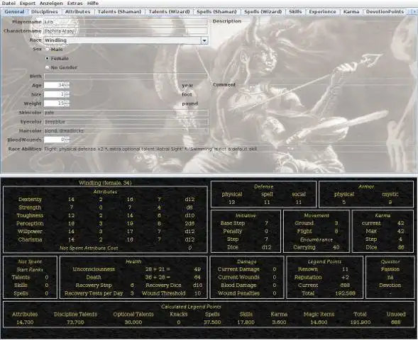 Download web tool or web app Earthdawn Character Editor