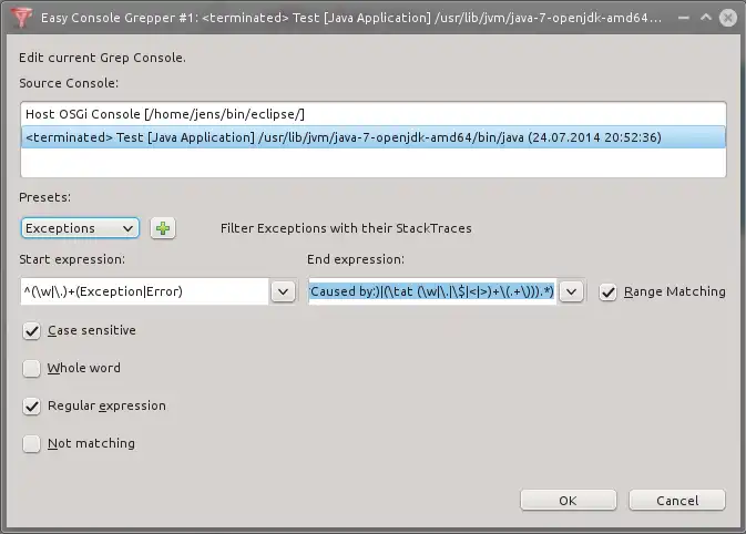 Download web tool or web app Easy Console Grepper