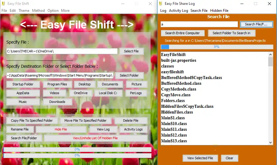 Download web tool or web app Easy File Shift