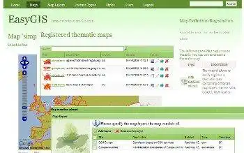 Download web tool or web app EasyGIS to run in Windows online over Linux online