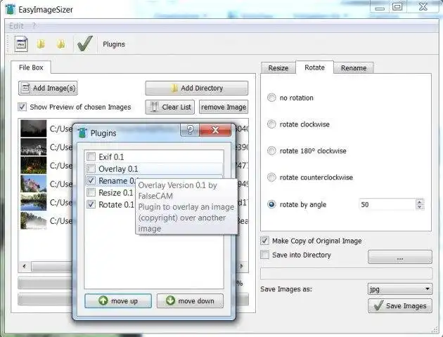 Download web tool or web app EasyImageSizer