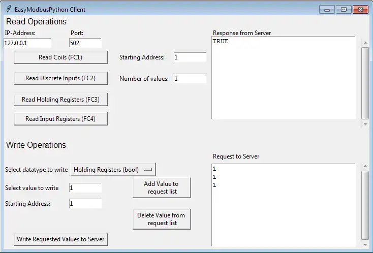 Download web tool or web app EasyModbusTCP/UDP/RTU Python to run in Linux online