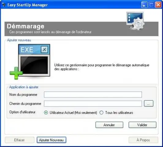 Download web tool or web app Easy StartUp Manager