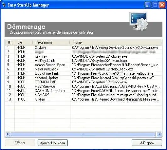 Download web tool or web app Easy StartUp Manager