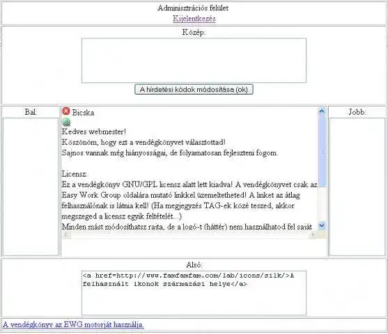 Download web tool or web app Easy Vendégkönyv by Bicska