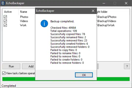 Download web tool or web app EchoBackuper