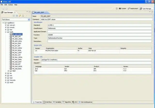 Download web tool or web app Eclipse 4diac