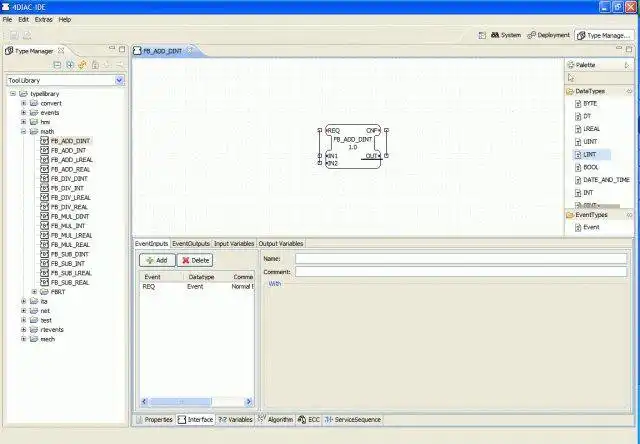 Download web tool or web app Eclipse 4diac to run in Linux online